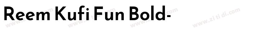 Reem Kufi Fun Bold字体转换